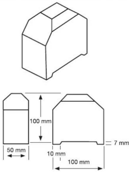 100 mm 50 mm 10 mm 100 mm 7 mm