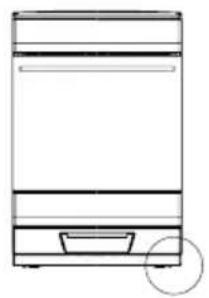 Cylinda S6164KVRF - Justere apparatets høyde fra 90 til 92,5 cm - 1
