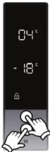 VESTFROST VCF 13200 NOFROST - Aktivera barnlåset - 1