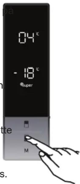 på 04°C -18°C Super M tte s.