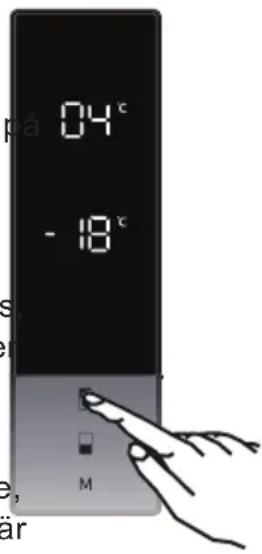 VESTFROST VCF 13186 NoFrost - Temperaturinställningar för kyl - 1