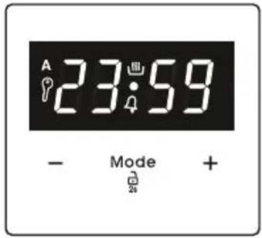 A 23:59 - Mode +