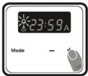 VESTFROST VBO 1360 N PYRO - Justere lydvarsel for tiden - 2