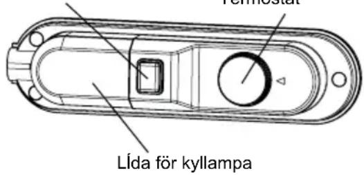 Permostat Lída för kyllampa