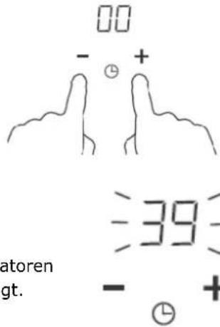 Scandomestic IKF 265 - Hvis timeren er indstillet til en kogeplade: - 2