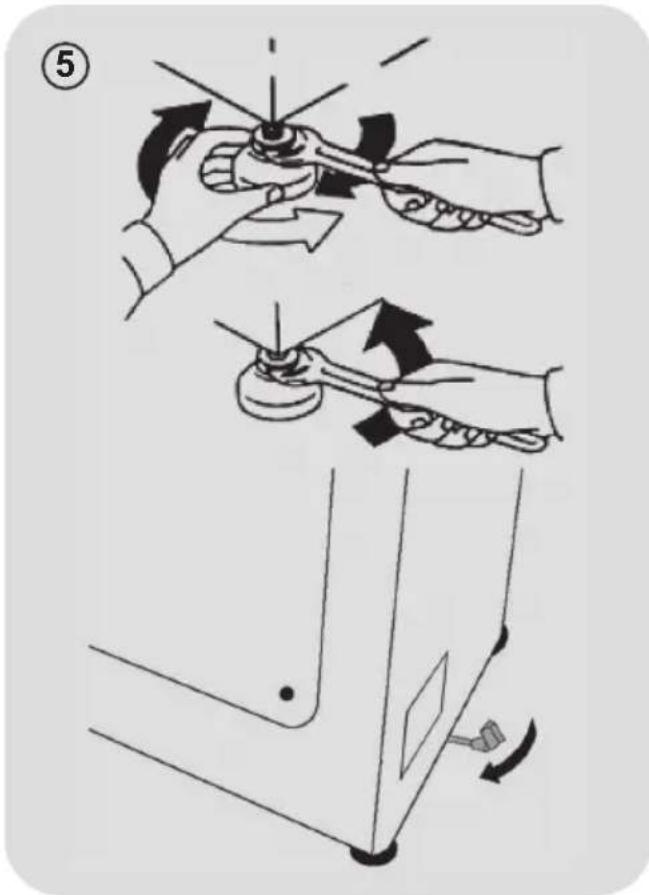 Diagram illustrating a mechanical assembly or turning process with numbered steps and directional arrows indicating motion.
