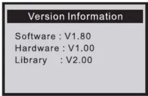 Version Information Software : V1.80 Hardware : V1.00 Library : V2.00