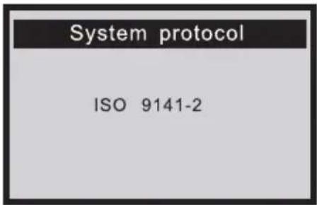 System protocol ISO 9141-2