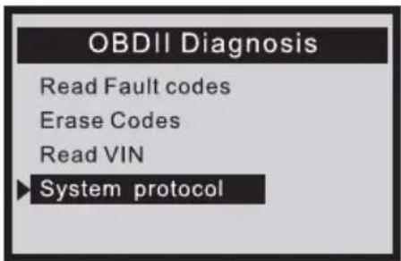 OBDII Diagnosis Read Fault codes Erase Codes Read VIN System protocol