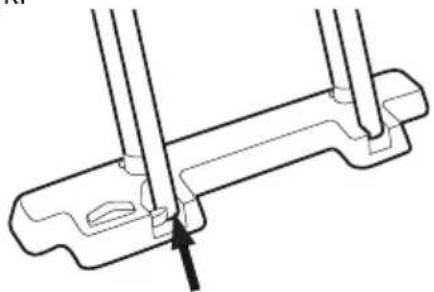 Biltema 45-6077 - Placering af stigen i badestilling - 2