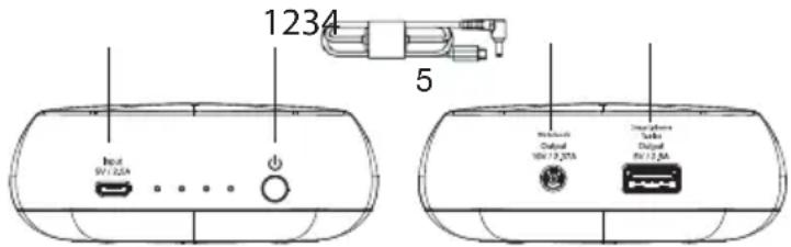Biltema 84-8020 - DELE OG FUNKTIONER - 1