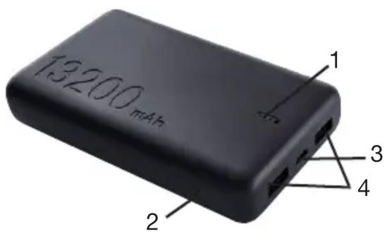 13200 mAh 1 2 3 4
