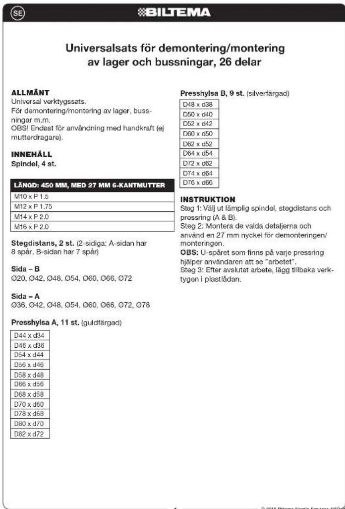 Biltema 19-1416 - 1
