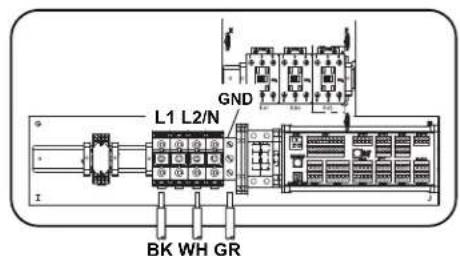 L1 L2/N GND BK WH GR