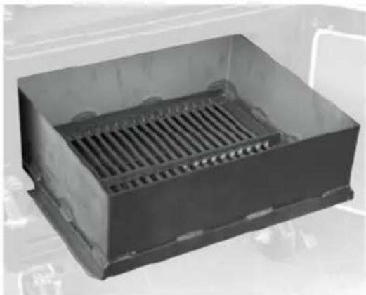 Exterior view of a black plastic enclosure with ventilation grilles (no text or symbols visible)