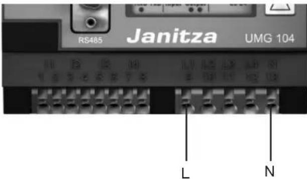 RS485 Janitza UMG 104 L N