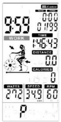 ALL Carbon TIME 0:00 9:59 0:1799 WORK TIME 146:43 DISTANCE 0.0 CALORIES 0 WATTS SPEED RPM 272 349 60 P