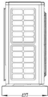 Toyotomi THSSDIU06-1 / THSSDOU06-1 - Outline dimension of outdoor unit - 5