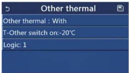 Other thermal Other thermal : With T-Other switch on:-20°C Logic: 1