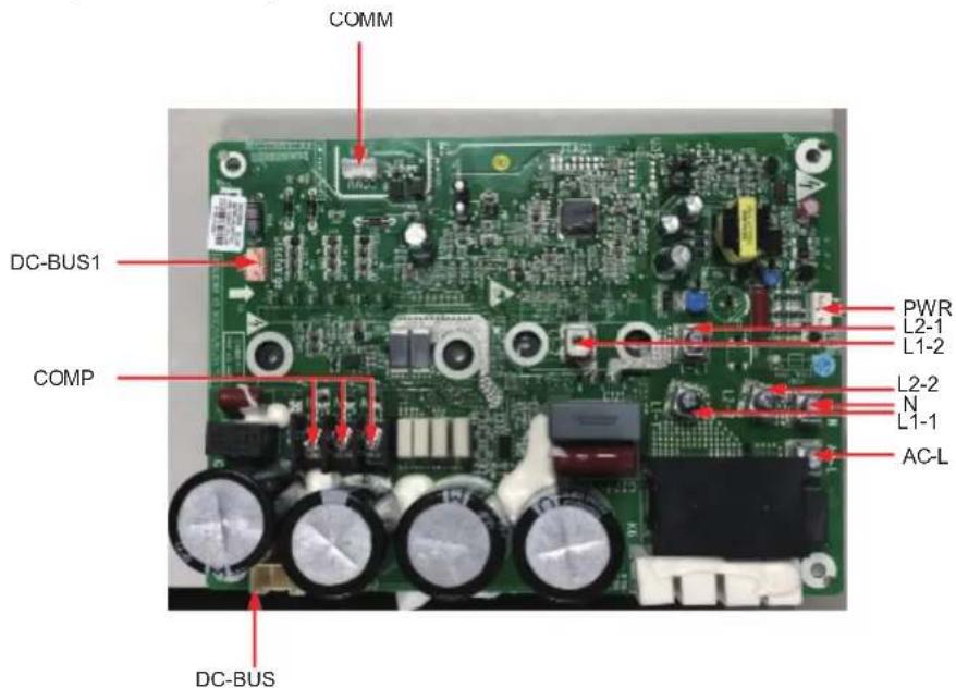 COMM DC-BUS1 COMP DC-BUS PWR L2-1 L1-2 L2-2 N L1-1 AC-L