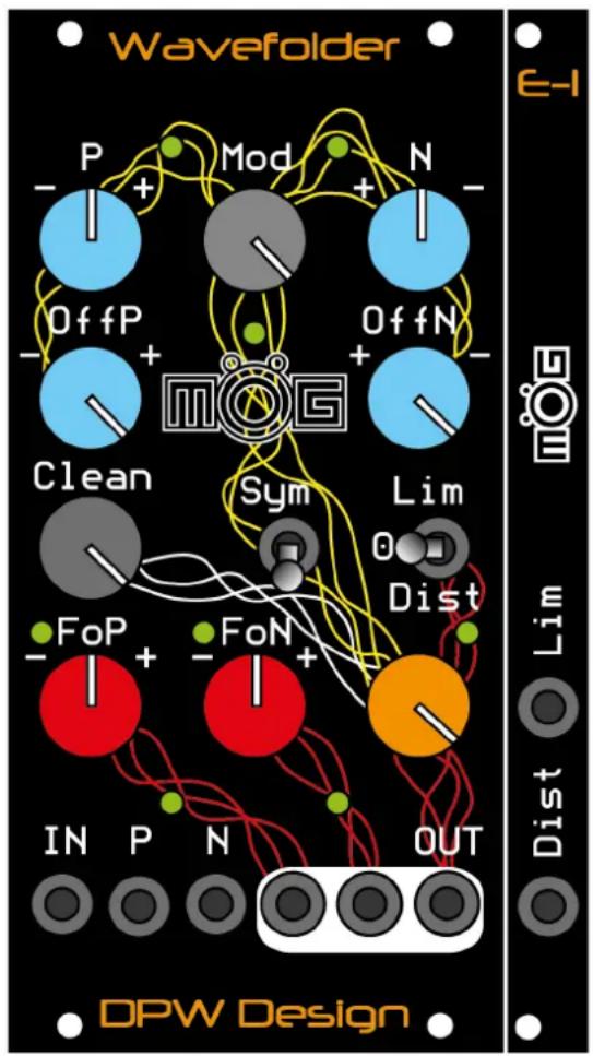 Wavefolder P + Mod + N - Off P Off N + Clean Sym Lim FoP + FoN + IN P N OUT DPW Design E-I Lim Dist Dist