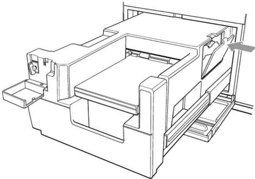 Technical line drawing of a mechanical assembly with no visible text or symbols