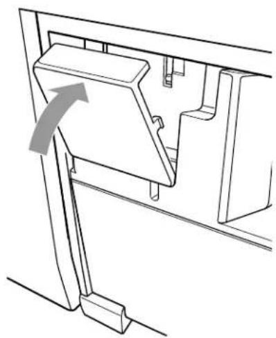 Technical line drawing of a mechanical component with an arrow indicating direction (no text or symbols)