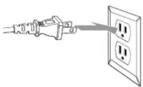 Illustration of a hand connecting two electrical plugs to a wall socket (no text or symbols)