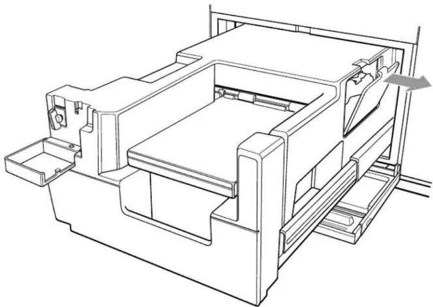 Technical line drawing of a mechanical assembly with no visible text or symbols