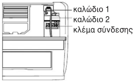 kalώδιο 1 kalώδιο 2 κλέμα σύνδεσης