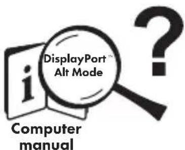 i DisplayPort™ Alt Mode ? Computer manual