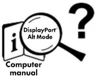 i DisplayPort® Alt Mode Computer manual