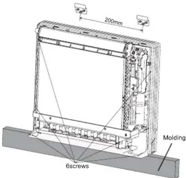 200mm Molding 6screws
