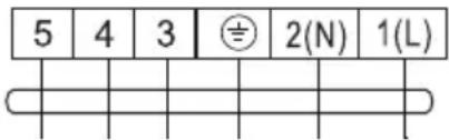 5 4 3 ⏱ 2(N) 1(L)