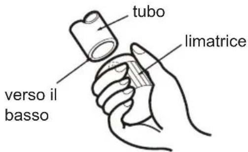tubo limatrice verso il basso