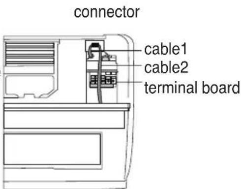 connector cable1 cable2 terminal board