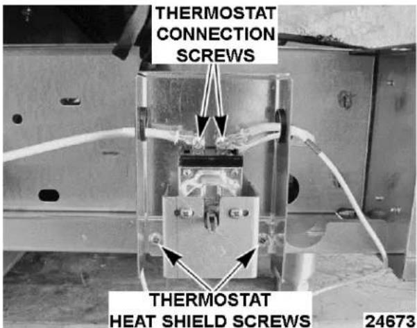 THERMOSTAT CONNECTION SCREWS THERMOSTAT HEAT SHIELD SCREWS 24673