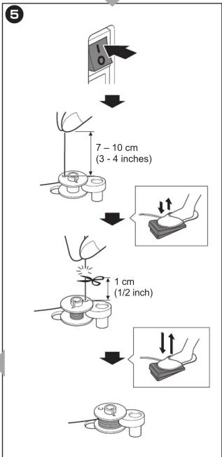 5 7 - 10 cm (3 - 4 inches) 1 cm (1/2 inch)
