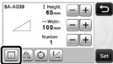 BA-A039 I Height: 60 mm ← Width: 100 mm Number: 1 Set