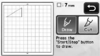 7mm Draw Cut Press the "Start/Stop" button to draw.