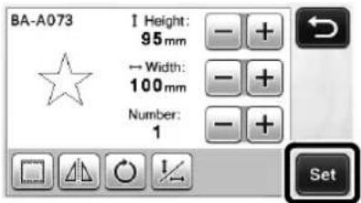 BA-A073 1 Height: 95 mm - Width: 100 mm Number: 1 Set