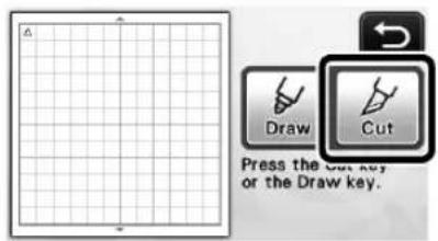 Draw Cut Press the cut key or the Draw key.