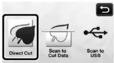 Direct Cut Scan to Cut Data Scan to USB