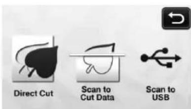 Direct Cut Scan to Cut Data Scan to USB