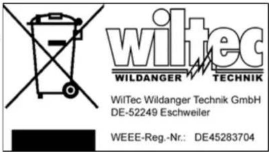 WilTec AF186 - Regulations for waste disposal - 1
