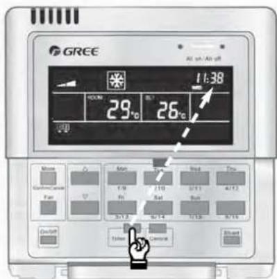 GREE Air sh-Air off 11:38 29°C 26°C Main Main Turb Heat Thru Standardiser Fan 1/9 2/10 0/11 4/12 Ft Sat Salt 3:13 6:14 0:15 6:16 Quickift Takeout Control