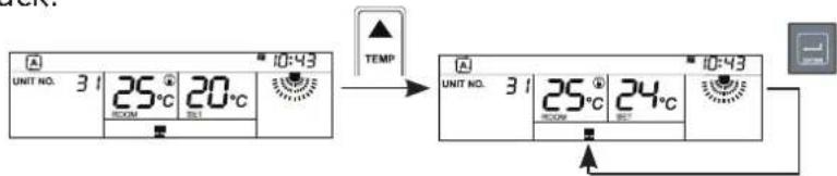 graph TD A["UNIT NO. 31"] --> B["25°C ROOM"] A --> C["20°C SLT"] B --> D["TEMP"] C --> D D --> E["UNIT NO. 31"] E --> F["25°C ROOM"] E --> G["24°C SLT"] F --> H["TEMP"] G --> H