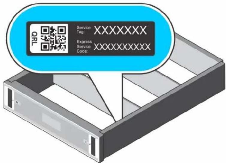 DELL EqualLogic PS6610E - So finden Sie die Service-Tag-Nummer - 1