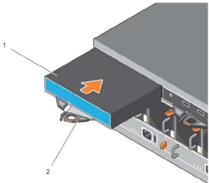 DELL EqualLogic PS6610E - Abbildung 15: Korrekte Ausrichtung eines Controllers - 2