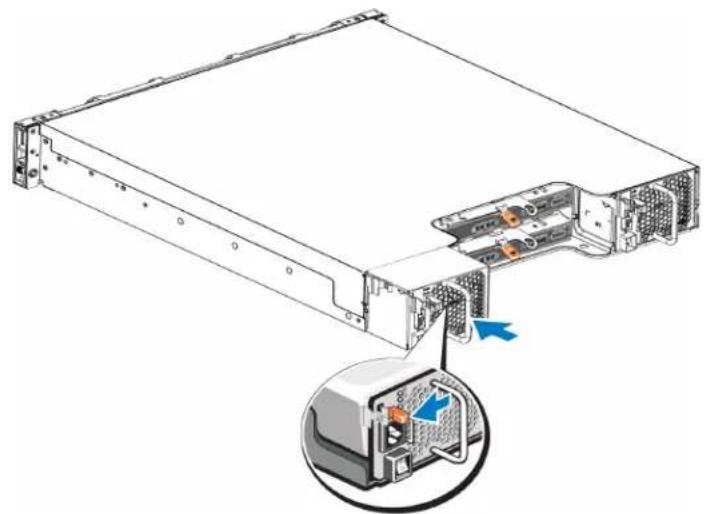 DELL EqualLogic PS6210XS - Netzteil- und Lüftermodul installieren - 2